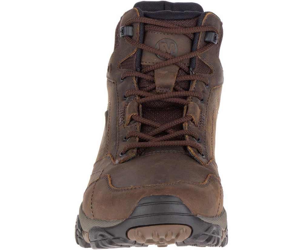 Kozaki Merrell Męskie Brązowe - Moab Adventure Mid Waterproof Wide Width - 510437-EWX